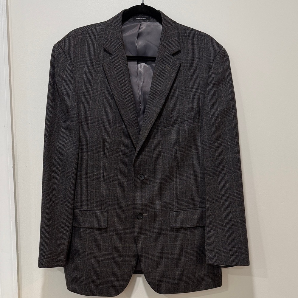 Charcoal Plaid Blazer